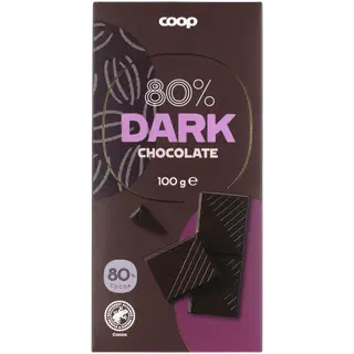 COOP Tume šokolaad 80% 100G