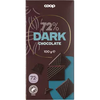 Coop tume šokolaad 72% 100g