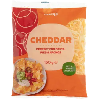 Coop Cheddar riivjuust, 34% rasva, 150g