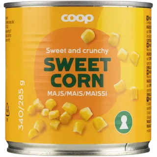 Coop supersweet magus mais 340/285g