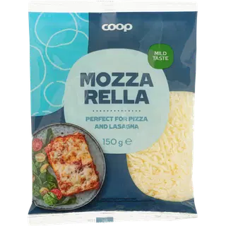 Coop Mozzarella riivjuust 21% 150g