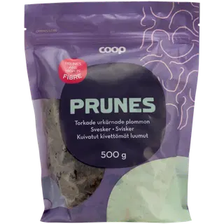 COOP kuivatatud ploomid kivideta 500G