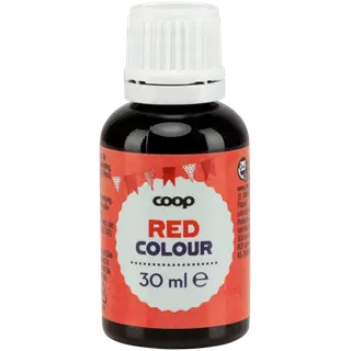 Coop toiduvärv, punane, 30 ml