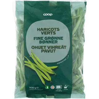 Coop Peenikesed terved rohelised oad külmutatud 500 g