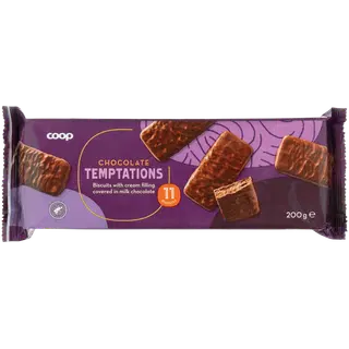 Coop kreemitäidisega küpsised piimašokolaadi kattega 38 % 200g
