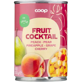 Coop puuviljakokteil mahlas 415/250g