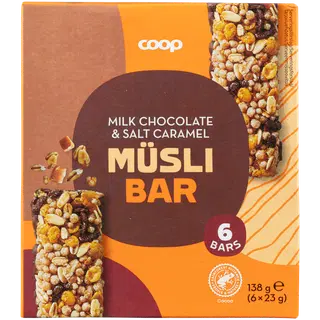 Coop müslibatoon šokolaadi soolakarmelli 138g