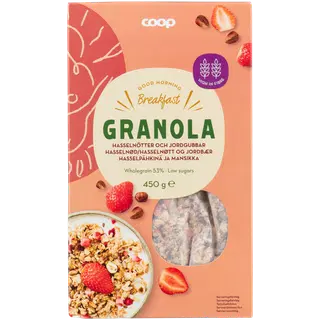 Coop Granola pähkli&maasika 450g