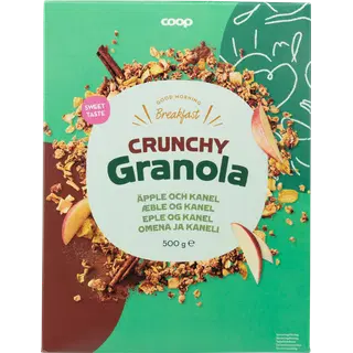 Coop magus granola kuivatatud õunatükkidega 6% ja kaneeliga 0,6% 500g