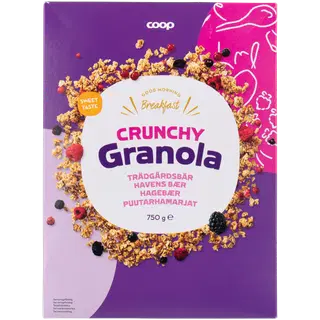 Coop krõbe granola aiamarjadega 750 g