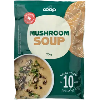 Coop koostisained šampinjonisuppi jaoks 70g