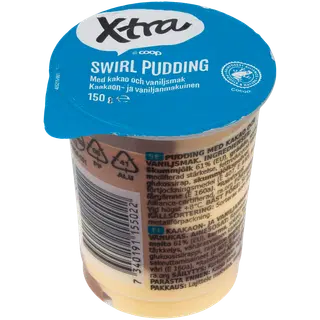 Xtra kakao- ja vaniljemaitseline puding 150g