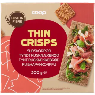 Coop õhuke näkileib täisterarukkijahuga 300g