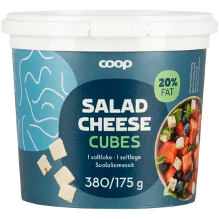Coop salatijuustukuubikud 175g