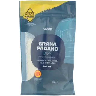 Coop Grana Padano riivjuust KPN, 29% rasva, 70g