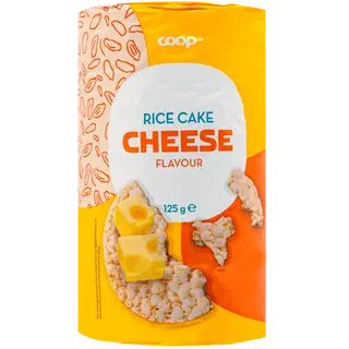 Coop juustumaitselised riisigaletid 125g gv