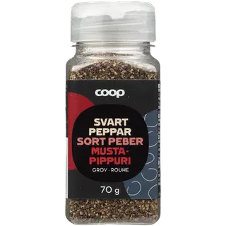 Coop jahvatatud must pipar 70 g