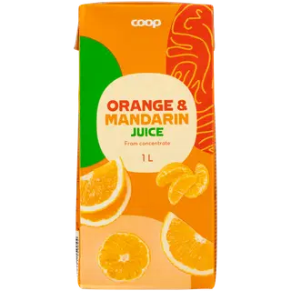 Coop apelsini-mandariini täismahl 1L