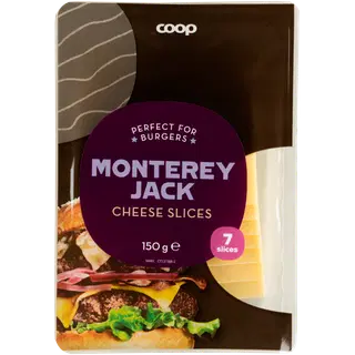Coop Monterey Jack viilutatud juust, 31% rasva, 7 viilu, 150g