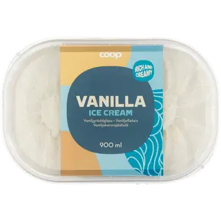 Coop Gourmet vanillijäätis 900 ml