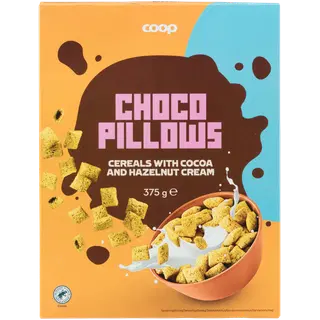 Coop kaera- ja nisupadjakesed kakao-sarapuupähklikreemida 375g