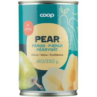 Coop poolikud pirnid mahla 410/230g