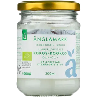 Änglamark ökoloogiline neitsikookosõli 200 ml