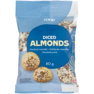 Coop hakitud mandlid 80g