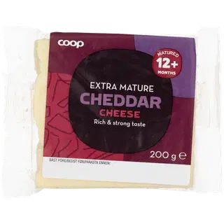 Coop Cheddari juust, 12 kuud laagerdunud, 200 g