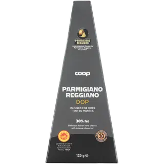 Coop parmesanijuust Parmigiano Reggiano 30%, 30 kuud, 125 g