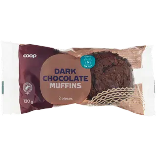 Coop Šokolaadi Muffin 2 Tk, 120 G