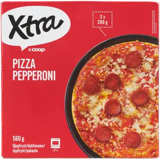 Xtra Pitsa pepperoni 2 x 280 g
