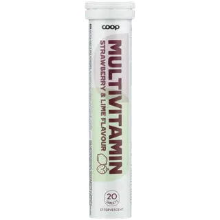 Coop Multivitamiin Maasika-laim 20 tabletti