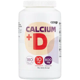 Coop kalsium 800mg + D vitamiini tabletid 180tk