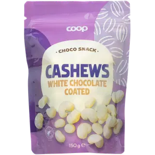 COOP valges šokolaadis india pähklid 150g