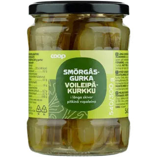 Coop piklikud kurgiviilud vürtsises marinaadis 540/300 g