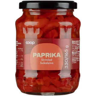 Coop punane paprika äädikamarinaadis 330/165 g