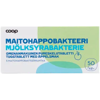 Coop Piimhappebakter tabletid õuna 50tk