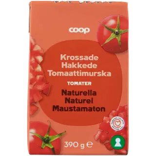 Coop hakitud tomatid 390g