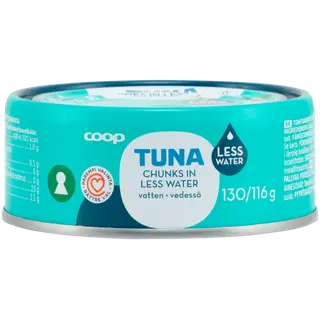 Coop tuunikalatükid väheses vees msc 130/116g