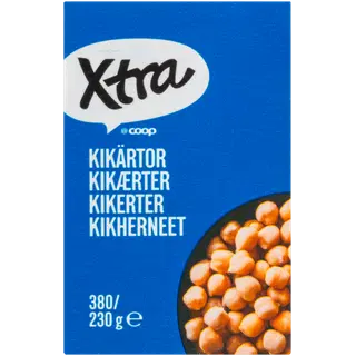 Xtra kikerherned soolvees 380/230g