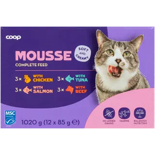 COOP mousse kassitoit 12x85g