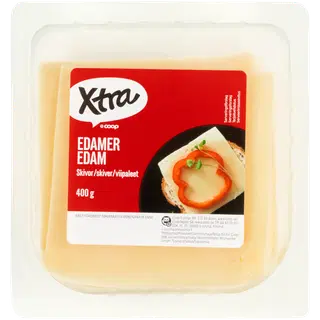 Xtra Edam viilutatud juust, 400 g