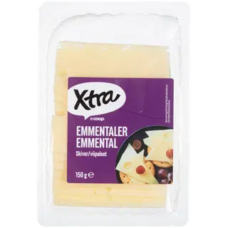 X-tra Emmentali juust, viilutatud, 150g