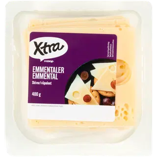 Xtra Emmental juust, viilutatud, 400g