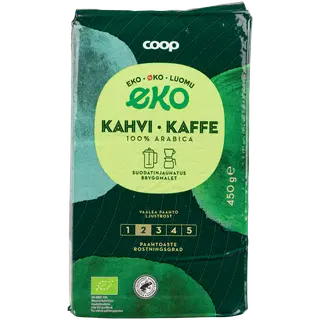Coop Öko jahvatatud kohv, hele röst 450g