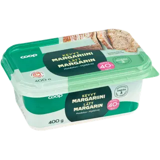 Coop margariin 40%, 400 g