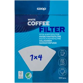 COOP Kohvifilter valge 1x4 100tk