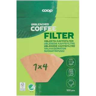 Coop kohvifiltrid nr 4 pruun 100tk