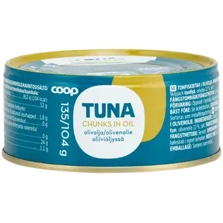 Coop tuunikala oliiviõlis msc 135/104g